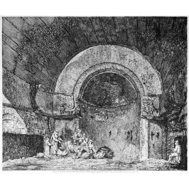 Avanzi di una Sala Termale nella Villa d'Orazio a Tivoli, sotto il convento di S. Antonio Image dimensions: 43.5 x 52 cm....