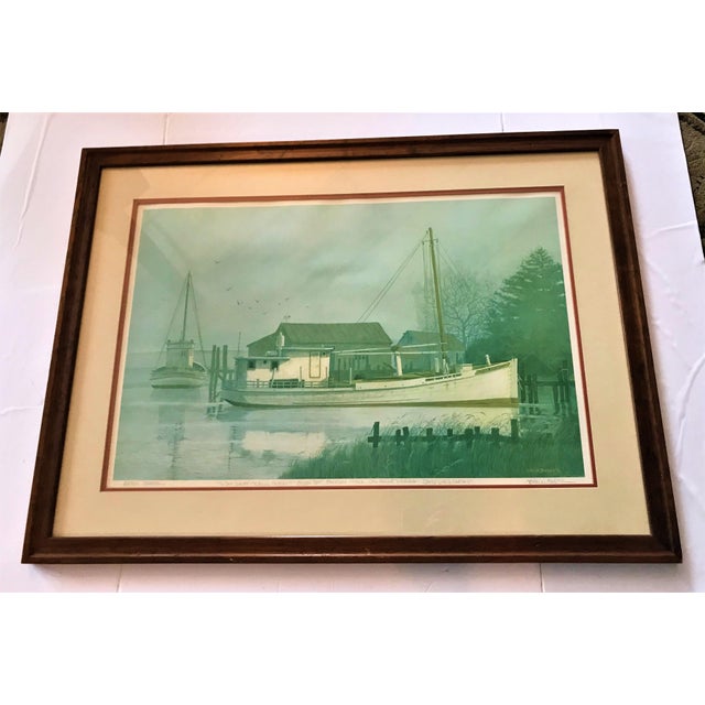 John M. Barber Original Hand Signed Artist Proof Print, Framed Chairish