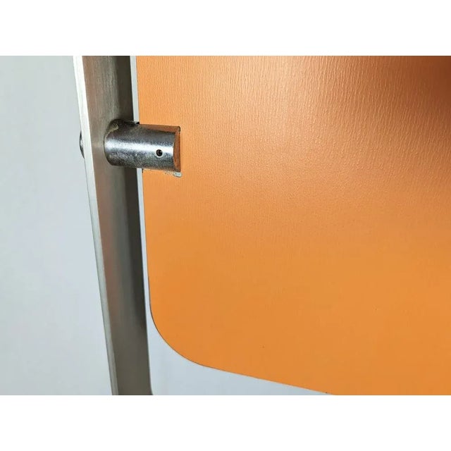 Gray Mirror in Aluminum and Chrome Plated Metal, 1960s For Sale - Image 8 of 11