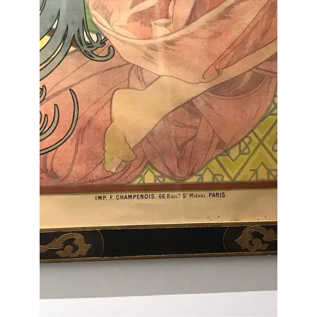 Art Nouveau Alphonse Mucha Original Job Poster, 1898 For Sale - Image 11 of 13