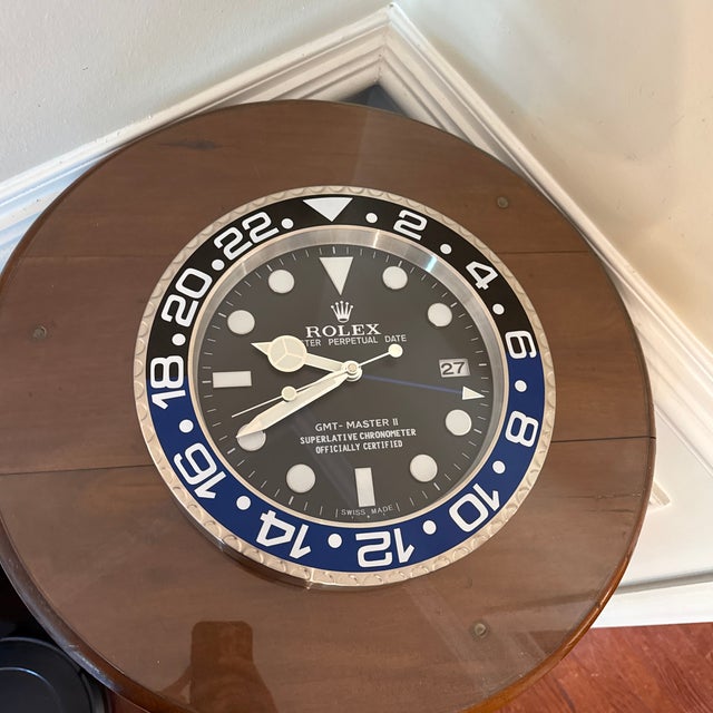 Vintage Pepsi Oyster Perpetual Submariner Wall Clock From Rolex For Sale In Atlanta - Image 6 of 8