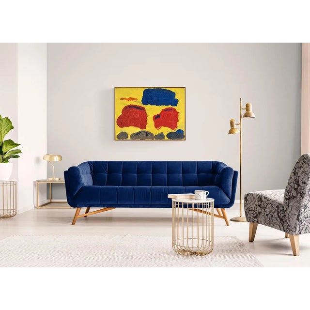 1950s "Traffic" Art Brut Brooklyn Museum Mid Century Painting For Sale - Image 12 of 12