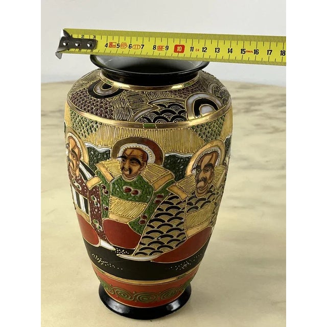 Porcelain Vase Satsuma, Japan, 1950 For Sale - Image 10 of 11