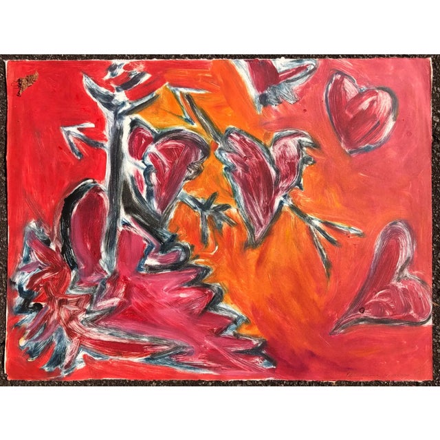 Abstract on paper by Atlanta artist Adrienne Anderson (1949-2020). Anderson earned her MFA from University of Georgia and...