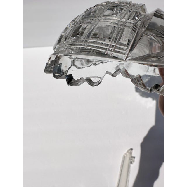 Early 20th Century American Brilliant Period Cut Crystal Celery Boat For Sale - Image 9 of 11