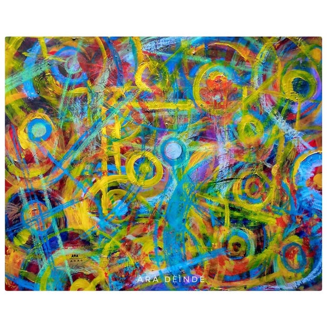 Coherent Confusion, Ara Deinde, 2020 Oil on canvas 19 × 23 × 1 in Unique work Includes a Certificate of Authenticity...