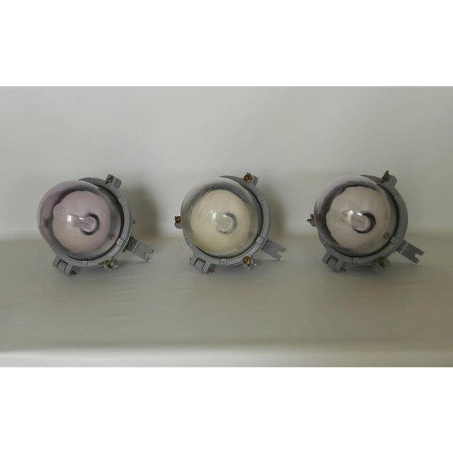 Gray Lights from Eclatec of Nancy, 1960s, Set of 3 For Sale - Image 8 of 10