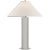 Olivier Medium Table Lamp in Polished Nickel with Linen Shade Designer: Paloma Contreras Height: 28" Shade Detail: 4.5" x...