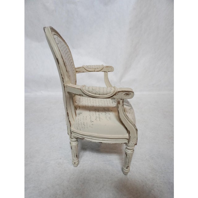 French Late 20th Century Child’s Armchair in the Style of Louis XVI For Sale - Image 3 of 13
