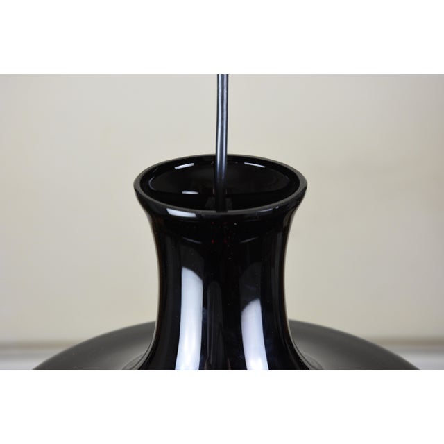 Glass Sonate 2 Pendant Light in Aubergine Glass by Michael Bang for Holmegaard, 1978 For Sale - Image 7 of 11