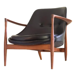 Ib Kofod Larsen Elizabeth Chair by Christensen and Larsen Vintage Mid-Century Danish Modern Teak Lounge Chair 1950s