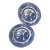 1990's English Ironstone Blue and White Dinner Plates- Set of 4 For Sale
