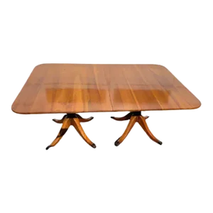 1960s Stickley Fayetteville Cherry Valley Duncan Phyfe Dining Room Table