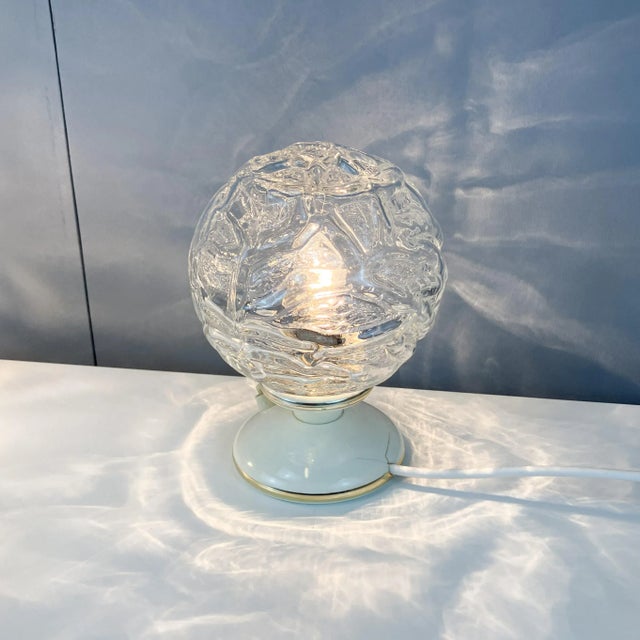 Bedside Lamps and Pendant Lamp with Glass Shades from Graebe, 1960s, Set of 3 For Sale - Image 11 of 14