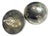 Late 20th Century Hand-Tooled Engraved Southwestern Style Sterling Silver Earrings, Pair For Sale