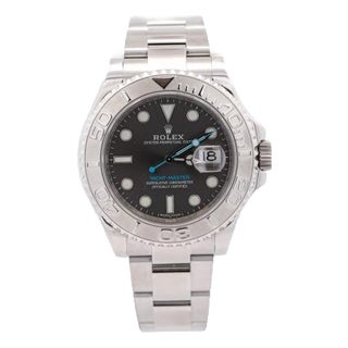 Rolex Yacht-Master 40mm Rhodium Dial Platinum Stainless Steel Watch For Sale