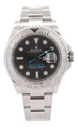 Rolex Yacht-Master 40mm Rhodium Dial Platinum Stainless Steel Watch