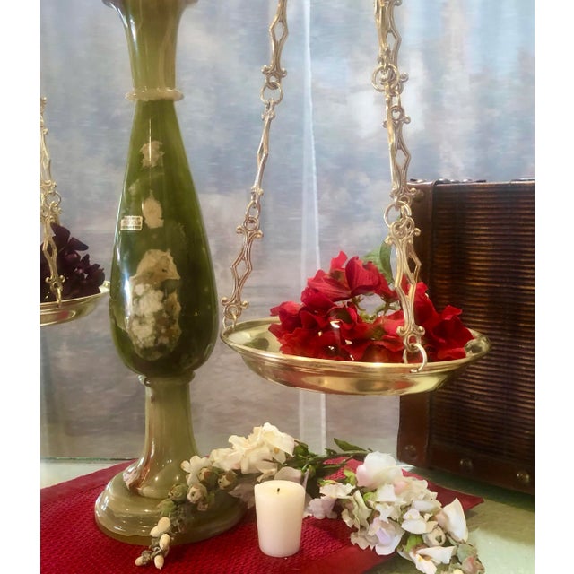Vintage 1970s Italian Justice Scale in Brass and Onyx For Sale In Phoenix - Image 6 of 11