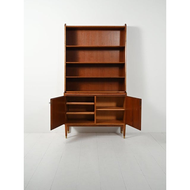 Vintage Bookcase with Pull-Out Desk from Bodafors, 1950s For Sale - Image 3 of 13