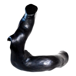 Quercos Eros Shou Sugi Ban Black Wood Sculpture For Sale