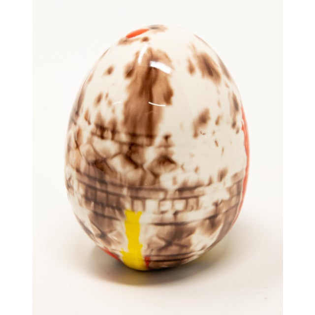 Mid 20th Century Ceramic Glazed Eggs- Set of 2 For Sale In Nashville - Image 6 of 10