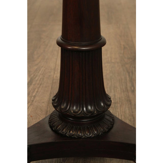 Antique Classical Mahogany Marble Top Pedestal For Sale - Image 10 of 12