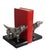 Mid 20th Century Pr. Silvered Metal Dog Bookends by the Philadelphia Mfg. Co. For Sale - Image 15 of 18