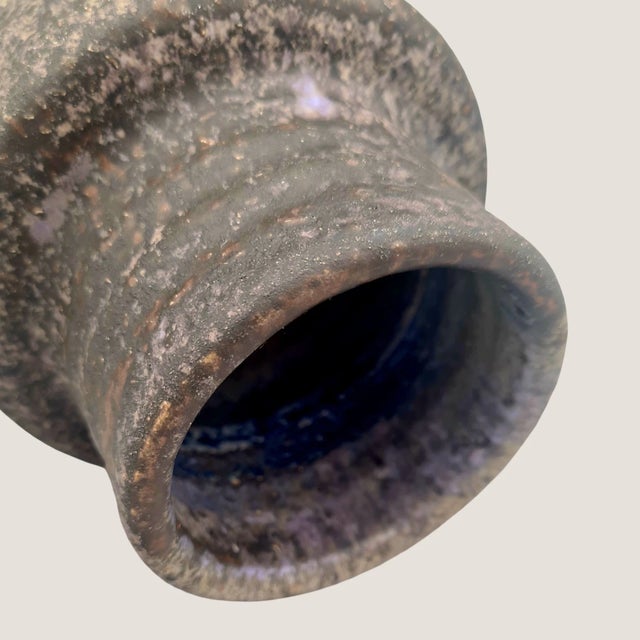 Vintage Dutch Brutalist Studio Ceramic Vase by Mobach Keramik, 1960s For Sale - Image 13 of 16
