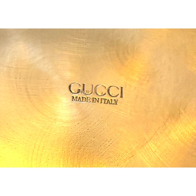 Gucci Silver and Bamboo Large Cachepot For Sale In Miami - Image 6 of 6