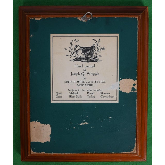 Art Sz: 6"H x 4 1/2"W Frame Sz: 8 5/8"H x 7"W Joseph Quinn Whipple, Sr. (American, 1917-2008) was a nationally known...
