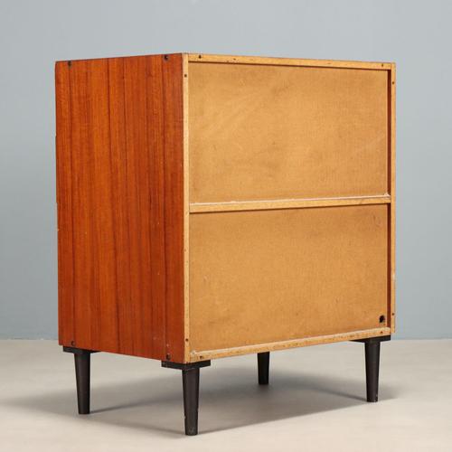 Vintage Teak Cabinet with Brass Handles, 1960s For Sale - Image 10 of 11