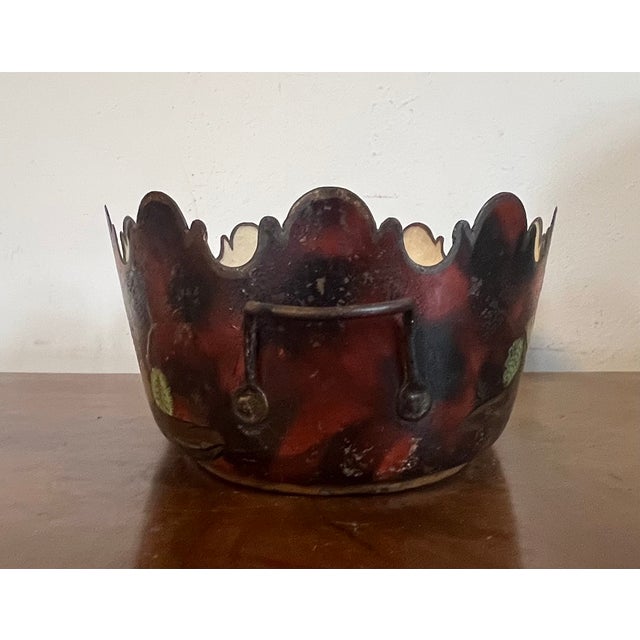 Antique Early 19th Century French Chinoiserie Tole Monteith or Cachepot Jardiniere Circa 1820 For Sale In New York - Image 6 of 13