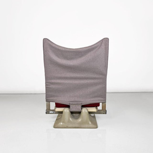 Cassina Italian AEO Armchair in Plastic and Fabric Steel by Paolo Deganello for Cassina, 1973 For Sale - Image 4 of 14