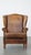 This charming sheep leather wing chair with a beautiful patina and good seating comfort. This fantastic. correctly...