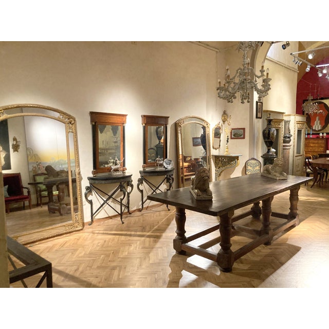 Antique French Louis XV Style Full Length Giltwood Pier Mirrors, 19th Century, Set of 2 For Sale - Image 4 of 18