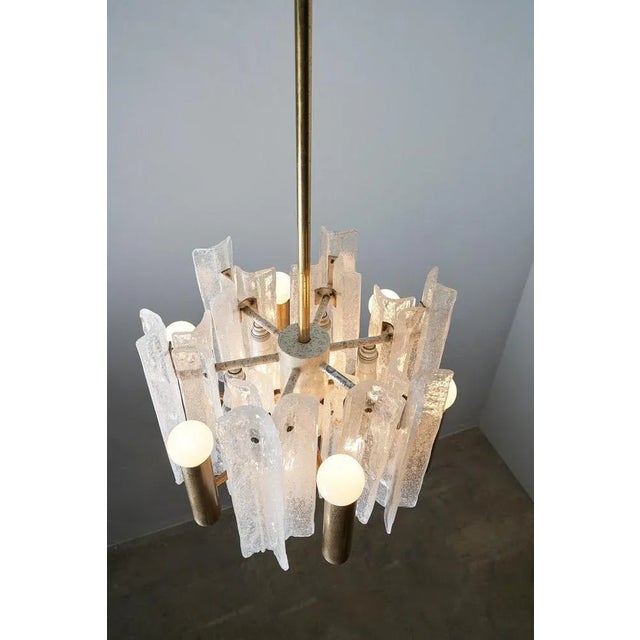 Gold Lipizza Hangin Light attributed to j.t. Kalmar Austria, 1960s For Sale - Image 8 of 13