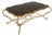 Chinoiserie Tray Form Chinoiserie Gilt Metal Coffee Table Att. Maitland-Smith For Sale