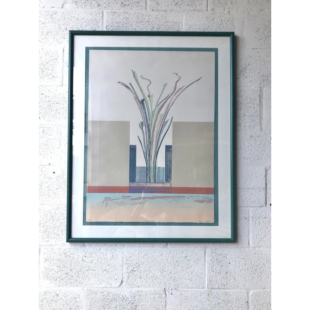 1980s Enrico Embroli "Sea Oats I" Numbered and Hand Signed Framed Serigraph For Sale - Image 10 of 11