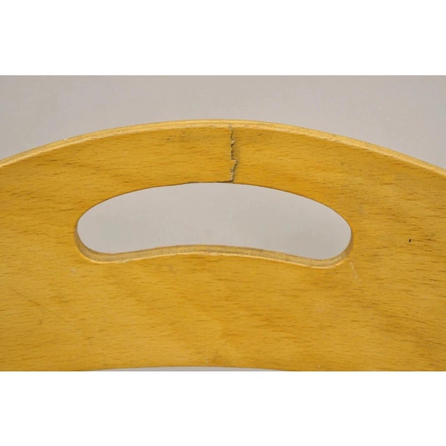 Mid Century Modern Birch Maple Bentwood Woven Rush Dining Chairs - Set of 6 For Sale - Image 9 of 12