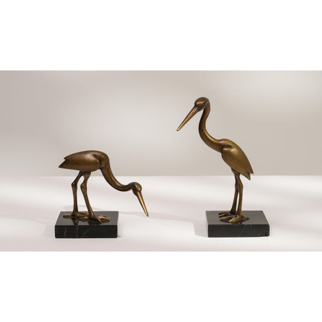 Mid 20th Century France Brass Marble Sculpture For Sale - Image 16 of 18