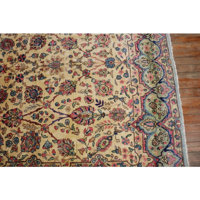 Late 20th Century Late 20th Century Glamorous Royal Persian Kerman Floral Rug For Sale - Image 5 of 6