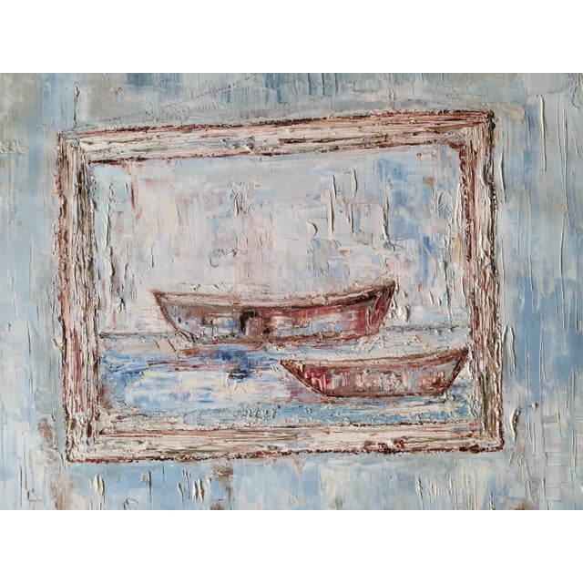 Paint "La Mer" Contemporary Original Expressionist Interior Scene Painting For Sale - Image 7 of 9