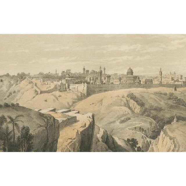 After David Roberts, Jerusalem View from the Road to Bethany, 1862, Print For Sale - Image 4 of 6