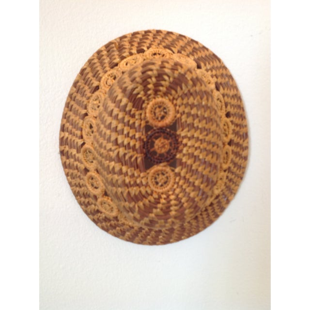 Louisiana Coushatta Indian Pine Straw Basket Chairish