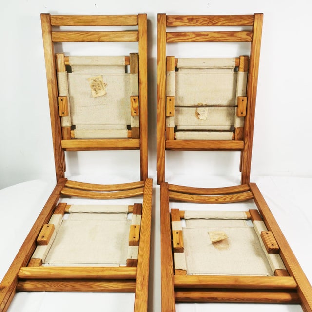 Folding Chairs from Biała Podlaska Furniture Factory, 1970s, Set of 4 For Sale - Image 10 of 16