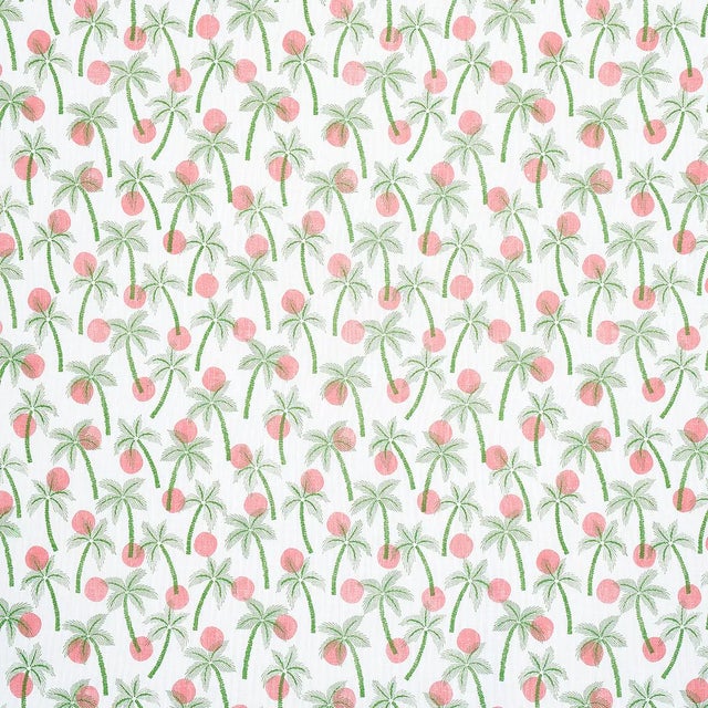 Schumacher Clarabella Palm Indoor/Outdoor Fabric in Tropical For Sale