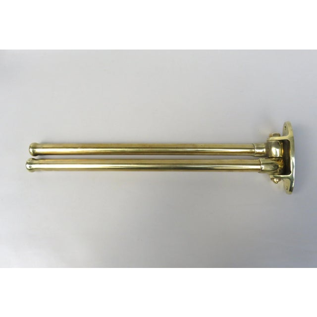 Art Deco Brass Towel Holder For Sale - Image 4 of 18