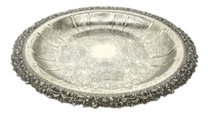 1912 Ellis Barker Menorah Hallmark Silverplate Shallow Bowl