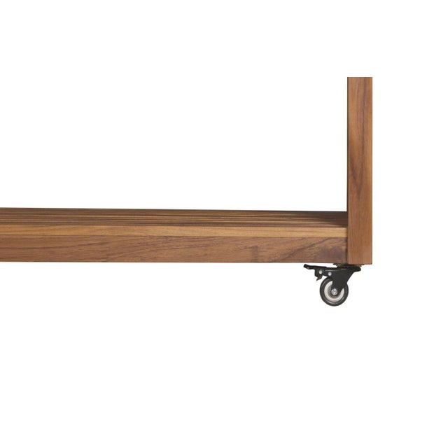 Imperial Grove Outdoor Solid Teak Wood Kitchen Island For Sale - Image 4 of 12