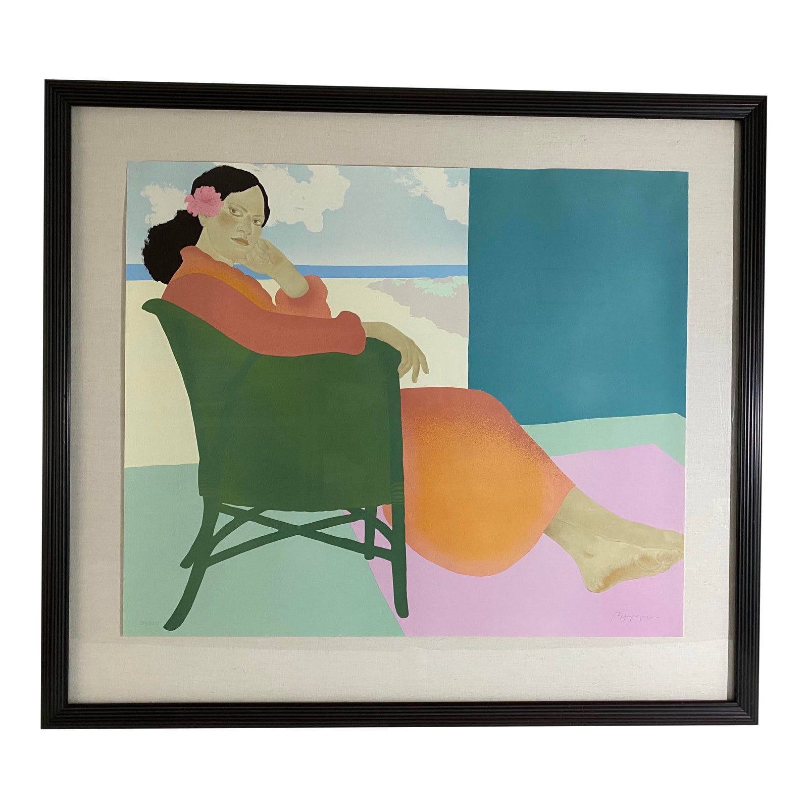 1984 Pegge Hopper Signed "Lanikai Afternoon" Serigraph Chairish